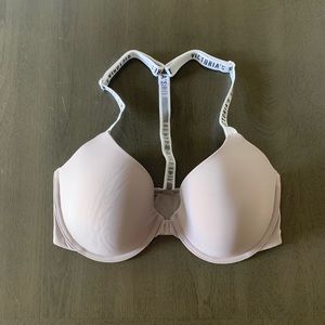 Victoria Secret Shine Strap Clasp In The Front Bra. Triangle Strap. Light Purple